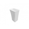 Besco ASSOS S-LINE Umývadlo voľne stojace 520x410x850mm, liaty mramor, Biela KEASSLIVSW