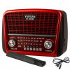 KUCHYNSKÉ RÁDIO SOLÁRNE PRENOSNÉ RETRO FM AKUMULÁTOR BATERKA USB