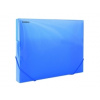 Donau Box na dokumenty plastový s gumič.priehľadný modrý