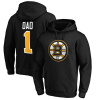 Fanatics Pánská mikina Boston Bruins NHL #1 Dad Pullover Hoodie - Black Veľkosť: S