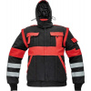 Červa MAX WINTER RFLX Montérková bunda černo / červená - zimní 56 0301045265056