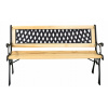 Lavica s operadlom drevená 122 x 54 cm