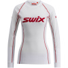 SWIX RaceX Classic, dlouhý rukáv, dámské triko, Bright White/Swix Red Velikost: S