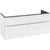 Villeroyboch VILLEROY & BOCH VERITY EXCLUSIVE skříňka pod dvojumyvadlo 127,2x47,8x57,6 cm, 4 zásuvky, Brilliant White