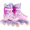 Nastaviteľné Kolieskové Korčule Rekreačné Detské Ružové Nils Extreme