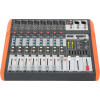 Ibiza Sound MX802 - ANALÓGOVÝ MIX. PULT, Mix 8 mono 3-pásm EQ * 1 stereo vstup * USB/MP3 prehrávač/rekordér