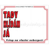 Stickers Výstražná plastová tabulka na plot