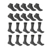 Giorgio Mix 20 Pk Mens Charcoal Mens 7-11