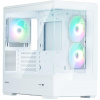 Zalman skriňa P30 White V2 / miniT / 3x120mm fan ARGB / USB 3.0 / USB-C / temperované sklo / biela