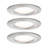 Paulmann 3 bodové Nova okrúhle, IP44, stmievateľné, železo - 93476