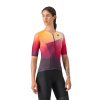 Castelli Free Speed 3 W Race Top, Dark Night shade/ Vivid orange-Bright rose Veľkosť: S Dámsky triatlonový dres s krátkym rukávom