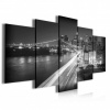 Obraz na plátne viacdielny - OB3935 - New York čierno biely 100cm x 50cm - S19