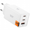 Spigen Essential rýchlonabíjací adaptér s portami 2x USB-C / USB-A - 67W - biely ACH08710 - možnosť vrátiť tovar ZADARMO do 30tich dní