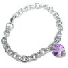 Náramek z chirurgické oceli s křišťálem Swarovski LSW082B (Náramek z chirurgické oceli s křišťálem Swarovski LSW082B)