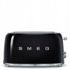 SMEG 50'S STYLE BLACK TOASTER TSF02BLEU - 4 TOASTY (SMEG 50'S STYLE BLACK TOASTER TSF02BLEU - 4 TOASTY)