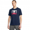 Pánske tričko Under Armour UA M BOXED SPORTS UPDATED SS modrá|S
