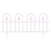 STREND PRO Ohrada Gardens F709, 61x32 cm, plastová, biela, mini dekoračný plot, bal. 4 ks