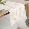 Biante Bavlnený behúň na stôl Sandra SA-425 Hnedé listy na smotanovom 45x180 cm