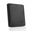 Peňaženka - Portfólio Betlewski Prírodná koža Čierna BPM-SD-76-Men's Product (Betlewski kožená peňaženka Pánsky veľký posúvač RFID)
