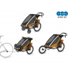 Thule Chariot Sport 2 G3 SINGLE Natural Gold + bike set + kočíkový set + bežecký set