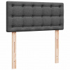 vidaXL Osmanský rám postele s matracmi tmavosivá 200x200 cm látka - Sivá - 234150-246227