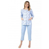 Dámské pyžamo 670/41 REGINA modrá XL