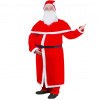 Vianočný kostým Santa Clausa s dlhým kabátom - biela a červená - 100168-220169