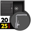 BLANCO SET 09-A 25 METRA 45 S antracit + MILA chróm