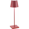 Stolná lampa Poldina 38 cm červená