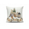 Forbyt Vianočná obliečka na vankúš Škriatok s lampášom CYH6060C 40x40 cm
