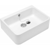 VILLEROY & BOCH O.novo keramický drez s prepadom, 495 x 405 x 170 mm, biela alpská, 63210001