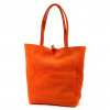 Dámska kabelka cez rameno Patrizia 419-013-05 oranžová, semišová, 38 x 38 x 13 cm