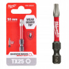 Bitevný bit Milwaukee TORX TX25, 50 mm 1 ks Shockwave