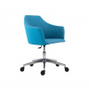 Antares Konferenčné kreslo Ravenna Alu, hliníková báza, látka VIS021 modrá