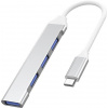 USB hub OEM PremiumCord USB-C na USB3.2 A + 3x USB2.0 A , hliníkové púzdro ku31hub12