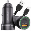 JELLICO nabíjačka do auta F4 PD 20W 1xUSB-C + 1xUSB QC3.0 + USB-C kábel