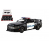 Auto Kinsmart 2024 Ford Mustang Dark Horse Polícia 1:38 kov/plast 13cm na spätné natiahnutie 12ks v
