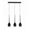 Závesné svietidlo AZZARDO IZZA 3 shiny black AZ2321