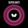 Poťah Butterfly Super Anti Vyberte FARBU poťahu: čierny / BLACK, Vyberte HRÚBKU špongie: 1,5 mm