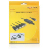 Delock USB kábel USB-A zástrčka, VGA 9pin zástrčka, VGA 9pin zástrčka, VGA 9pin zástrčka, VGA 9pin zástrčka 1.40 m čierna 61887; 61887
