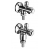 Schell Comfort - Rohový ventil s dvojitým pripojením, chróm 038370699