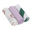 Bavlnené plienky Lässig 85x85 LITTLE MATEYS 2024 LÄSSIG Swaddle Burp blanket 85x85 2024 Happy Rascals lavender