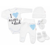 Baby Nellys Súpravička do pôrodnice I love mom & dad, kluk, veľ. 62