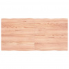 vidaXL Stolová doska svetlohnedá 120x60x(2-4)cm ošetrený masív hrany - Hnedá - 79744-34178