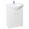 Kúpeľňová skrinka s umývadlom Multi Simple 55,5x42,4 cm biela SIMPLE55WH