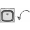 Set Sinks (dřez Classic 480 V 0,5 mm, matný + baterie Evera Chrom - lesklý) CL4805VEVCL