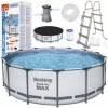 Bazén Bestway s kruhovým rámom 427 x 427 cm (Rámový záhradný bazén Bestway Steel Pro Max 427x122cm 5612)