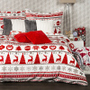 4Home obliečky mikroflanel Christmas Time červená, 140 x 200 cm, 70 x 90 cm