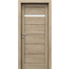 PORTA Doors SET Rámové dvere VERTE HOME H.1 so sklom, fólia Dub klasický + zárubeň PD-VER-H1_DUBKLA