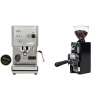 Profitec GO, brushed stainless steel + Eureka Mignon Libra 65 All Purpose, CR black